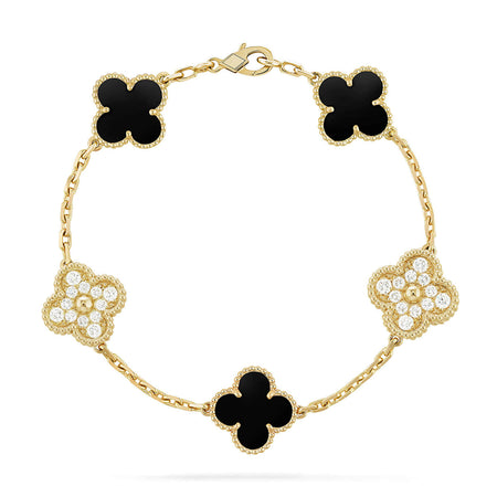 [LoveLucky]Clover & Clash Bracelet 3-Piece Stack set