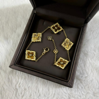 [LUCKY LOVE]OPERA 5 MOTIFS TULLE ENAMEL BRACELET