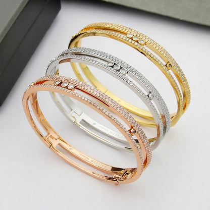 [LUCKY LOVE]Move Romane pavé bangle