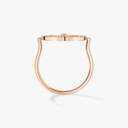 [LUCKY LOVE]LUCKY MOVE PINK GOLD DIAMOND RING