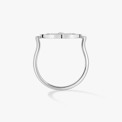 [LUCKY LOVE]LUCKY MOVE PAVED SILVER DIAMOND RING
