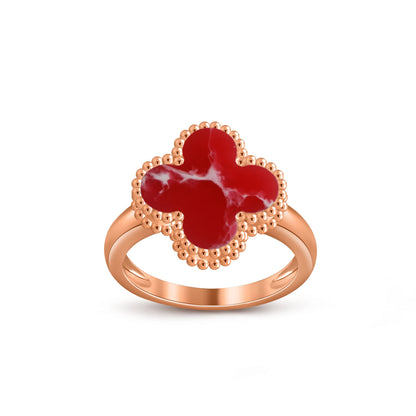 [LUCKY LOVE]CLOVER RING ROSE GOLD COLLECTION