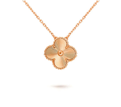 [LUCKY LOVE]CLOVER 15MM SINGLE FLOWER NECKLACE COLLECTION