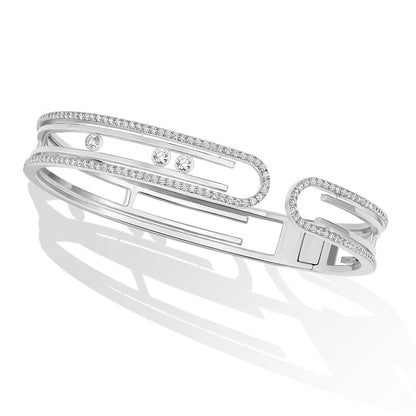 [LUCKY LOVE]MOVE 10TH PAVED DIAMOND BRACELET