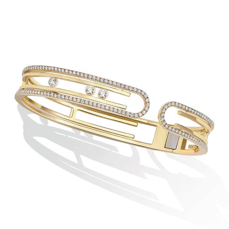 [LUCKY LOVE]MOVE 10TH PAVED DIAMOND BRACELET
