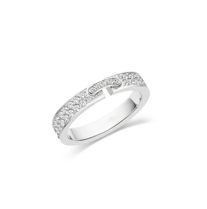 [LUCKY LOVE]ALLIANCE LIENS VIDENCE PAVED DIAMOND 4MM RING