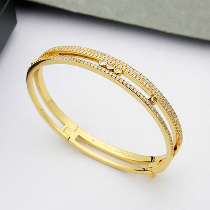 [LUCKY LOVE]Move Romane pavé bangle