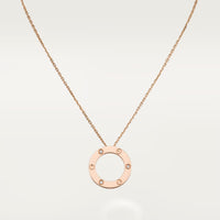 [LUCKY LOVE]LOVE NECKLACE 16MM 3 DIAMONDS