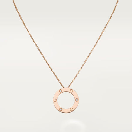 [LUCKY LOVE]LOVE NECKLACE 16MM 3 DIAMONDS