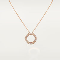 [LUCKY LOVE]LOVE NECKLACE 16MM  FULL DIAMOND
