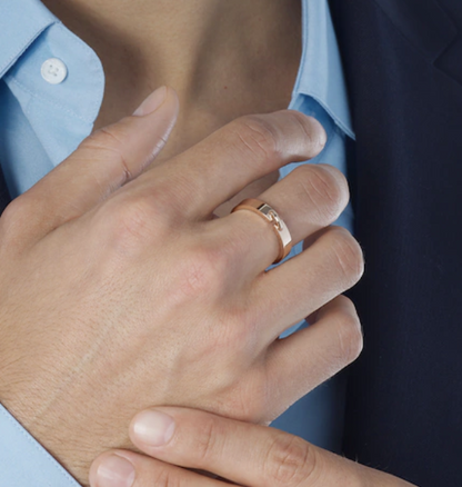 [LUCKY LOVE]ALLIANCE LIENS VIDENCE 4MM RING