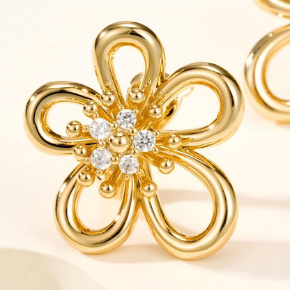 [LUCKY LOVE] FLOWERLACE EARRING 5 DIAMONDS