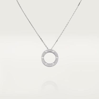 [LUCKY LOVE]LOVE NECKLACE 16MM  FULL DIAMOND