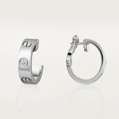 [LUCKY LOVE]LOVE EARRINGS 5.7MM 2 DIAMONDS