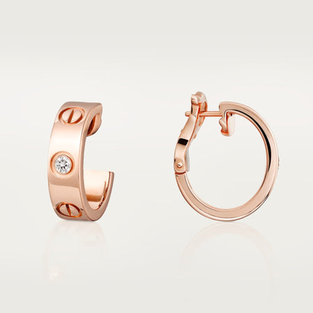 [LUCKY LOVE]LOVE EARRINGS 5.7MM 2 DIAMONDS