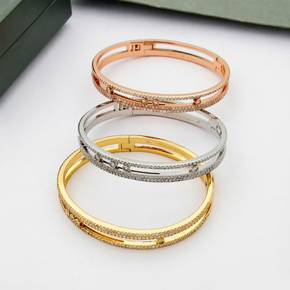 [LUCKY LOVE]Move Romane pavé bangle