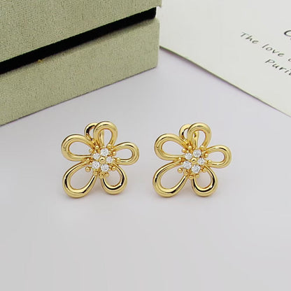 [LUCKY LOVE] FLOWERLACE EARRING 5 DIAMONDS