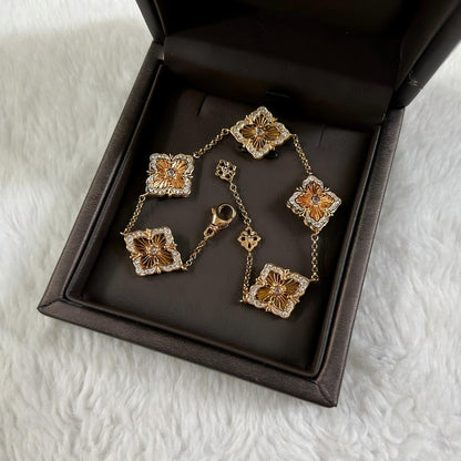 [LUCKY LOVE]OPERA 5 MOTIFS TULLE ENAMEL BRACELET