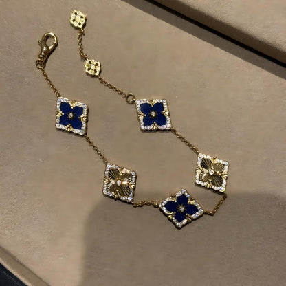 [LUCKY LOVE]OPERA 5 MOTIFS TULLE ENAMEL BRACELET