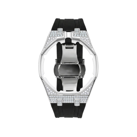 Royal Oak Pop Exclusive Steel Case With Diamond(Moissanite) & Silicone Strap