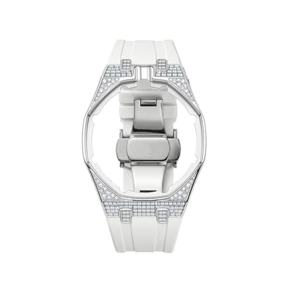 Royal Oak Pop Exclusive Steel Case With Diamond(Moissanite) & Silicone Strap