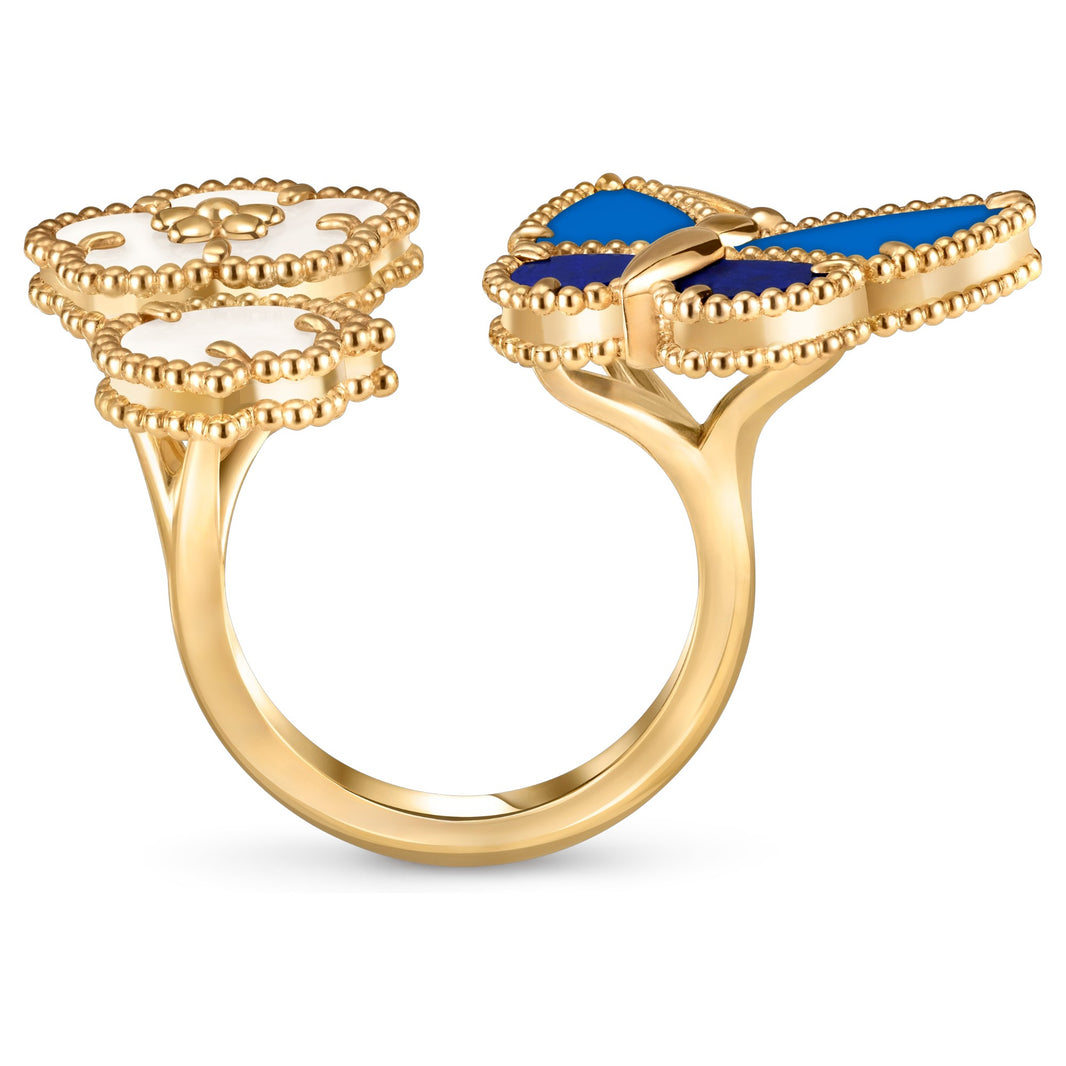 [LUCKY LOVE]LUCKY SPRING BUTTERFLY OPEN-FACE RINGS