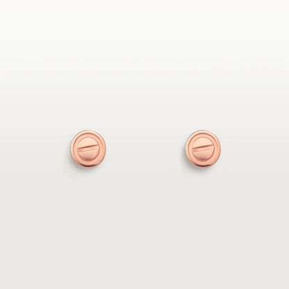 [LUCKY LOVE]LOVE EARRINGS PINK GOLD 10MM