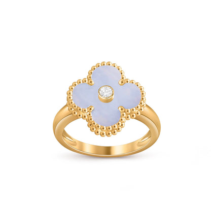 [LUCKY LOVE]CLOVER DIAMOND RING GOLD COLLECTION