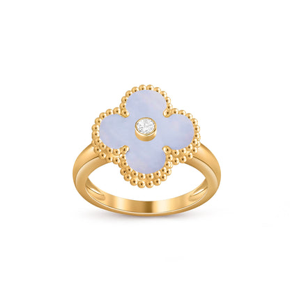 [LUCKY LOVE]CLOVER DIAMOND RING GOLD COLLECTION