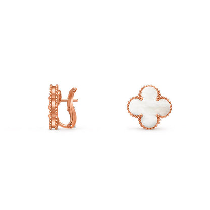 [LUCKY LOVE]CLOVER 15MM MOP EARRINGS COLLECTION