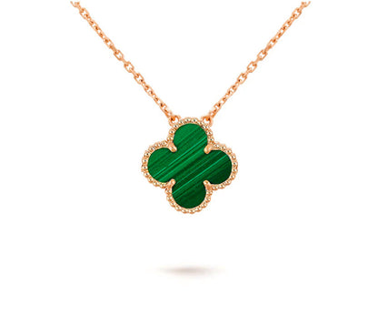 [LUCKY LOVE]CLOVER 15MM SINGLE FLOWER NECKLACE COLLECTION