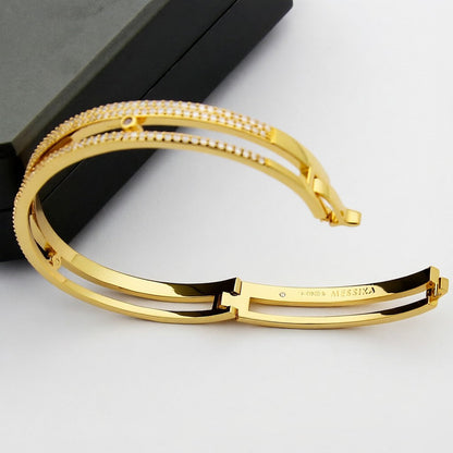 [LUCKY LOVE]Move Romane pavé bangle