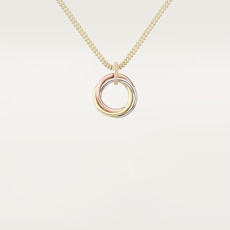 [LUCKY LOVE]TRINITY MEDIUM  DIAMONDS NECKLACE