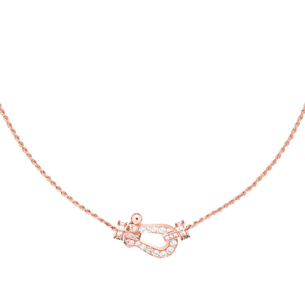 [LUCKY LOVE]FORCE 10 PINK GOLD DIAMOND NECKLACE