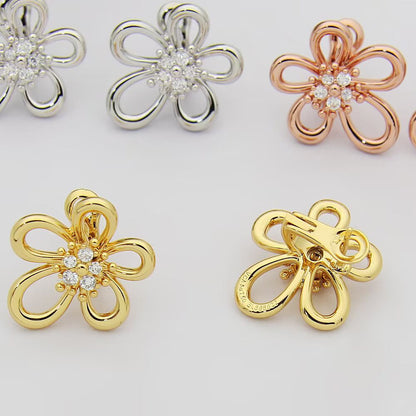 [LUCKY LOVE] FLOWERLACE EARRING 5 DIAMONDS