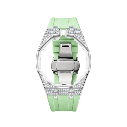 Royal Oak Pop Exclusive Steel Case With Diamond(Moissanite) & Silicone Strap