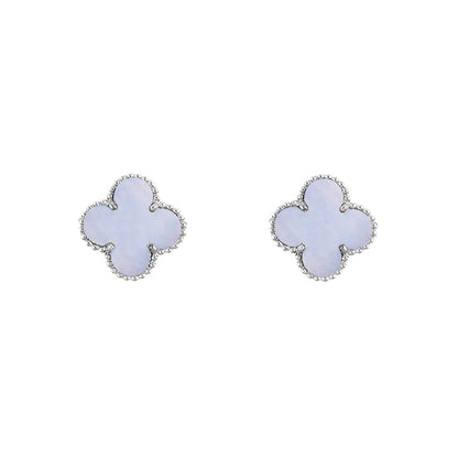 [LUCKY LOVE]CLOVER SILVER 15MM EARRINGS COLLECTION
