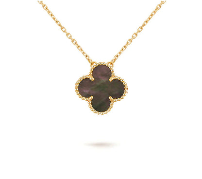[LUCKY LOVE]CLOVER 15MM SINGLE FLOWER NECKLACE COLLECTION