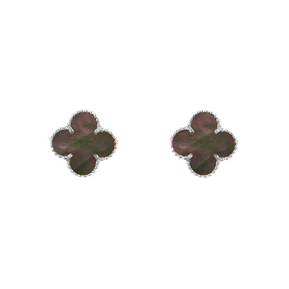 [LUCKY LOVE]CLOVER SILVER 15MM EARRINGS COLLECTION