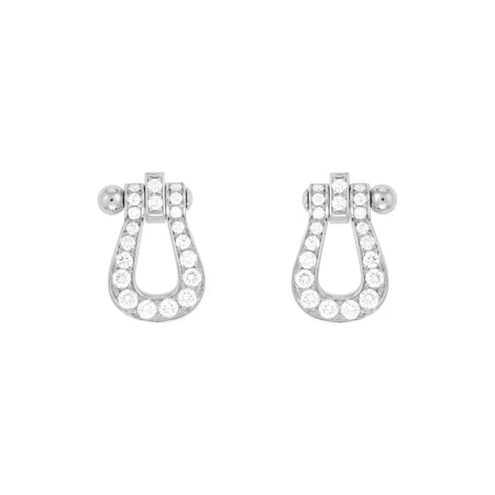 [LUCKY LOVE]FORCE 10 FULL DIAMOND STUD EARRINGS MINI MODEL