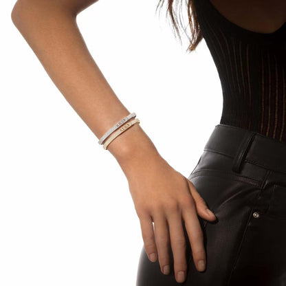 [LUCKY LOVE]Move Noa Full Pavé Diamond Bangle Bracelet