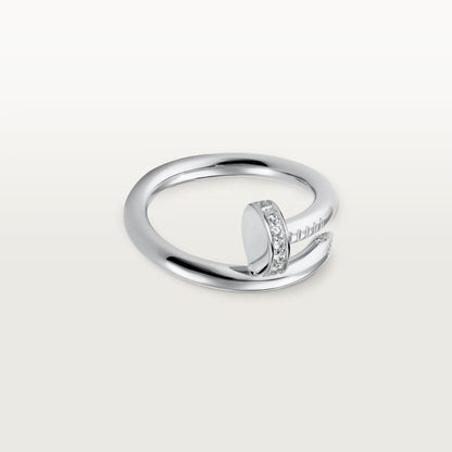 [LUCKY LOVE]JUSTE RING 2.6MM HALF DIAMOND