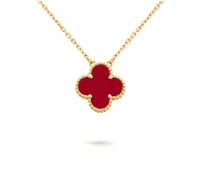 [LUCKY LOVE]CLOVER 15MM SINGLE FLOWER NECKLACE COLLECTION