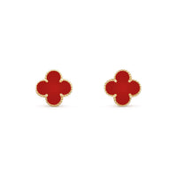 [LUCKY LOVE]CLOVER 15MM EARRINGS COLLECTION