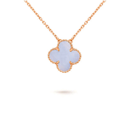 [LUCKY LOVE]CLOVER 15MM SINGLE FLOWER NECKLACE COLLECTION