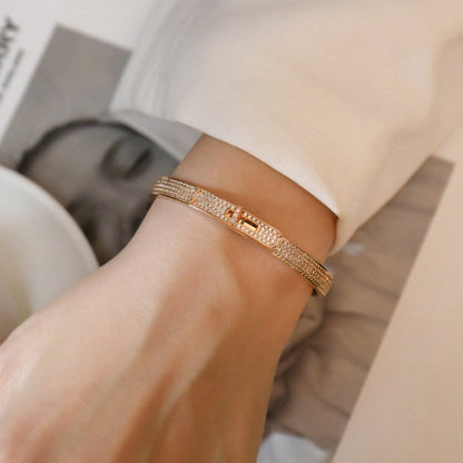 [LUCKY LOVE]KELLY BRACELET DIAMOND PAVED