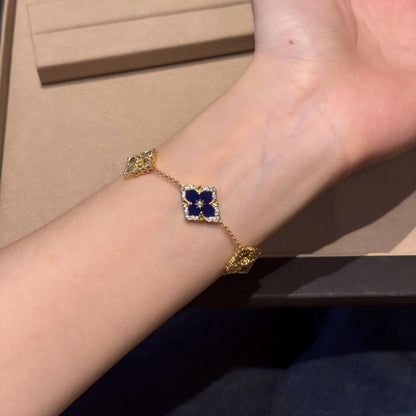 [LUCKY LOVE]OPERA 5 MOTIFS TULLE ENAMEL BRACELET