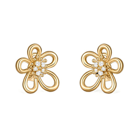 [LUCKY LOVE] FLOWERLACE EARRING 5 DIAMONDS