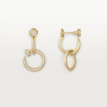 [LUCKY LOVE]JUSTE FULL DIAMOND DOUBLE EARRINGS
