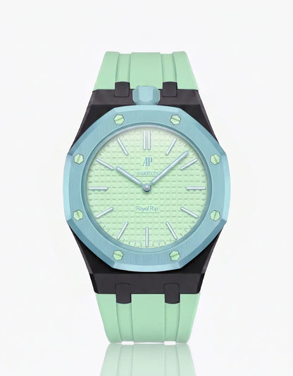 Silicone Strap & Case  Royal Pop  Blaue Acht(Customize  Colors)